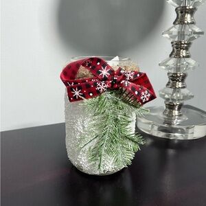 Frosted Woodland Glow Jar